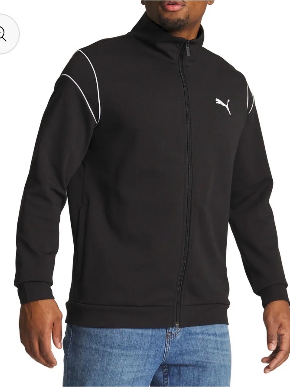 Puma Men's Black Full-Zip Track Jacket - Size XL NWT
